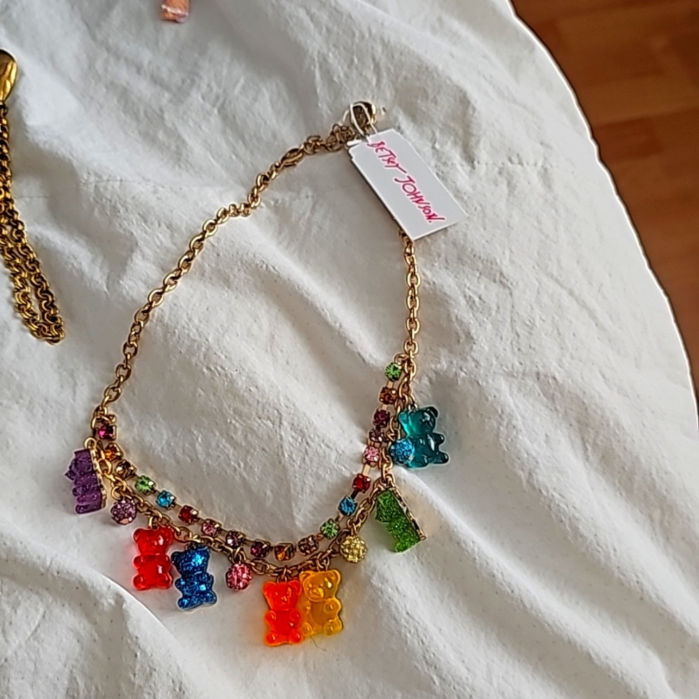 Betsy Johnson gummy bear necklace